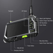 Load image into Gallery viewer, TESLONG NTS500 Industrial Endoscope Pipe Inspection Camera Car Borescope 5.0 Color Screen HD 1080p Endoscopio