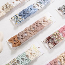 Load image into Gallery viewer, 10Pcs Mini Hair Bows Clips for Baby Girls Cute Plaid Hairpins