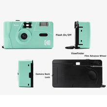 Load image into Gallery viewer, Original Kodak Film 35mm Camera with Flash Wind and Rewind Non-Disposable Retro Roll Cameras M35 M38 Manual Reusable Mini Gift