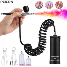 Load image into Gallery viewer, Portable Airbrush Nail Kit with Compressor - For Nails, Cake, and Crafts