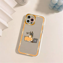 Load image into Gallery viewer, Cute Puppy Phone Case For Iphone 11 12 13 Mini Pro Max 14 Pro Max Case Shell Butt Squishy Fidget Toys Phone Case For Iphone