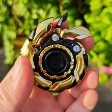 Load image into Gallery viewer, EDC Open Armor Metal Spinning Top – Magnetic Fidget Slider Toy for Adults | Stress Relief Spinner with Mecha Design & Smooth Rotation