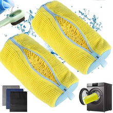 Load image into Gallery viewer, Shoe Washing Machine Bag with Brush Set – Durable Laundry Cleaner (1–4PCS)