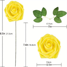 Load image into Gallery viewer, 25pcs Artificial Flowers, Fake Flowers Roses W/stem For DIY Wedding Bouquets Centerpieces Arrangements Party Home Decorations