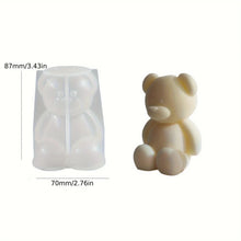 Load image into Gallery viewer, Silicone Bear Mold – Cute 3D Animal Candle, Soap & Resin Mold for DIY Crafts, Aromatherapy & Home Décor