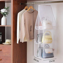 Load image into Gallery viewer, Hanging Closet Organizer Bag - Eco-Friendly 3D Transparent Storage for Tote Bags & Purses