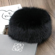 Load image into Gallery viewer, Hot Sale Fur Hat Women Warm Snow Ski Cap Female Faux Fox Fur Thick Warm Winter Hat Lady Windproof Russian Hat Ear Warmer Bonnet