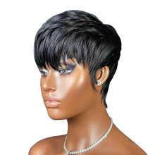 Load image into Gallery viewer, Short Wig For Women Human Hair Wigs Pixie Cut Wig Real Human Hair Machine Made Pixie Wigs Short Layered Haircut Straight Wigs