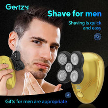 Load image into Gallery viewer, Men's 5-in-1 electric shaver with 5 rotating blades, USB charging, multifunctional personal beauty set