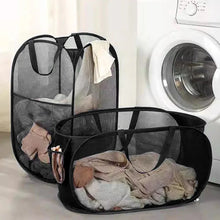Load image into Gallery viewer, 1PC Horizontal Foldable Laundry Basket Mesh Cloth Breathable Laundry Hamper Home Accessories Large Capacity Storage Baskets