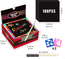 Load image into Gallery viewer, Dazzling Scratch Painting Kit - Parent-Child Interactive DIY Craft Toy with Note Cards