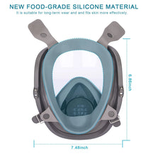 Load image into Gallery viewer, 6800 Full Face Safety Work Gas Masks Survival Nuclear and Chemical with 40mm Activated Carbon Filter & Anti-Fog Design