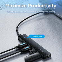 Load image into Gallery viewer, Vention Usb Hub 4 Port ABS Hub USB 3.2 10Gbps for Laptop Multi Splitter Adapter For Xiaomi Macbook PC Computer Accessories