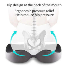Load image into Gallery viewer, Orthopedic Memory Foam Seat Cushion – Non-Slip Tailbone & Sciatica Relief Pillow for Office Chair and Car Seat