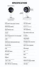 Load image into Gallery viewer, 3MP Wireless Smart AI Home Security Camera – Two-Way Audio, Motion Detection, Night Vision
