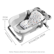 Load image into Gallery viewer, Portable Collapsible Baby Bathtub with Thermometer