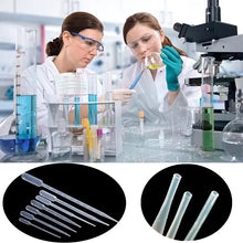 Load image into Gallery viewer, 10 Pieces 0.2 / 0.5 / 1/2/3/5 / 10ML Laboratory Pipette Plastic Disposable Graduated Container Liquid Dropper Equipment Straw