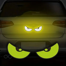 Load image into Gallery viewer, 2pcs Car Demon Eye Reflective Stickers Motorcycle Improve Vehicle Visibility At Night And Driving Safety