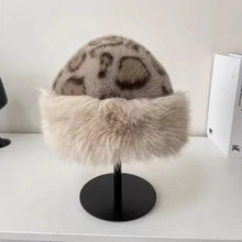 Load image into Gallery viewer, New Fluffy Fur Women's Winter Hat Winter Snow Ski Cap Female Faux Fur Thick Warm Windproof Hat Russian Hat Mink Fisherman's Hat