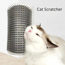 Load image into Gallery viewer, Cat Corner Brush Comb Massager with Catnip – Self-Grooming Wall Arch Scratcher & Hair Removal Tool for Cats