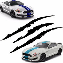 Load image into Gallery viewer, Monster Claw Car Sticker – Reflective Ghost Paw Scratch Vinyl Decal for Hood & Headlights | DIY Auto Exterior Decoration