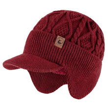 Load image into Gallery viewer, New Unisex Winter Hat Plush Fur Lined Warm Earflap Cap Stylish Soft Beanie Hat Outdoor Thick Ski Sports Knitted Hat