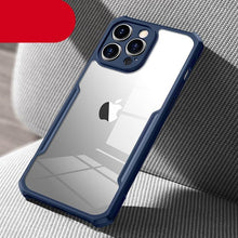 Load image into Gallery viewer, Phone Case For iPhone 14 13 12 Pro Max 14 Plus Shockproof Back Transparent Cover Camera Screen Protection Case Camera Cover Slim Clear Back with Shockproof Soft Bumper Frame Cover