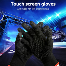 Load image into Gallery viewer, 2PCS Sweat Proof Anti-slip Sensitive Touch Screen Gaming Finger Thumb Sleeve Fingertip Gloves for Biking PUBG Game Accessories