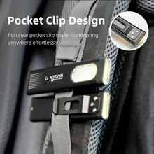Load image into Gallery viewer, Warsun LED Keychain Flashlight USB-C Rechargeable 600Lm Portable Mini Torch Light Pocket Lantern Flood Work Light With Magnet