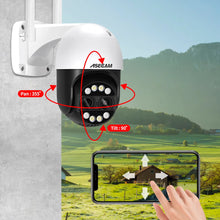 Load image into Gallery viewer, 8MP Dual Lens 2.8mm -12mm 8X Zoom 4K PTZ WiFi IP Camera Outdoor AI Human Tracking CCTV Audio Home Security Surveillance Camera