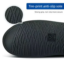 Load image into Gallery viewer, Black Waterproof Rain Boot Shoe Covers with Reflector – High-Top Bike & Motorcycle