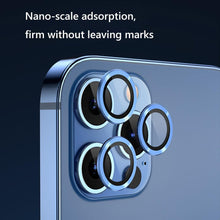 Load image into Gallery viewer, 3pcs Camera Lens Full Cover Anti-scratch HD Protective Glass Film Camera Lens Screen Protector for iPhone 14 Pro/14 Pro Max amera Lenses Glass with Aluminium Edge Compatible with iPhone