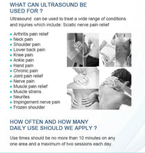 Load image into Gallery viewer, Ultrasound Physiotherapy Massage Device 1MHz Intensity for Muscle & Joints Pain Relief No-Drug Ultrasonic Instrument Machine