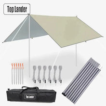 Load image into Gallery viewer, Ultralight Waterproof Tarp Tent – Large Sun Shelter Awning for Camping, Beach & Outdoor Adventures