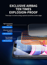 Load image into Gallery viewer, 80D Full Protective Glass For iphone 6 7 8 Plus X Xr Xs Max SE Tempered Screen Protector iPhone 11 12 13 Pro Max Mini Glass Film Screen Protector with Full-Coverage, Easy Installation Frame