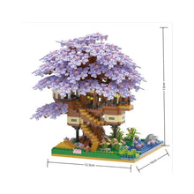 Load image into Gallery viewer, Pink cherry tree house building micro-particle building block classic model girl series difficult assembly toys