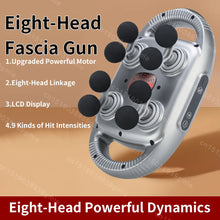Load image into Gallery viewer, Fascia Gun 12/8 Heads Electric Massage Gun Muscle Relaxation High Frequency Back Massage Deep Tissue Muscle Fascia Massage Gun