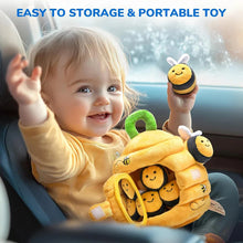Load image into Gallery viewer, Soft Baby Beehive Toy with 5 Sensory Rattles for 6-12 Months