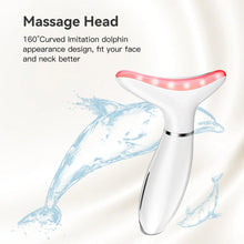 Load image into Gallery viewer, 3 in 1 EMS Neck Face Beauty Device with Thermal Neck Lifting Vibration LED Facial Massager Double Chin Remover Skin Care Tool