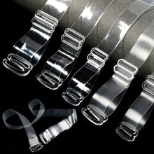 Load image into Gallery viewer, 3Pairs Metal Buckle Bra Straps Belt Women's Elastic Invisible Transparent Silicone Bra Straps Adjustable Intimates Accessories