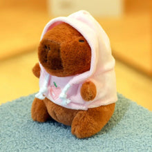 Load image into Gallery viewer, Cute Capybara Plush Toy Hoodie – Small Winged Stuffed Doll for Kids
