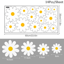 Load image into Gallery viewer, White Daisy Flower Wall Stickers DIY Home Decor