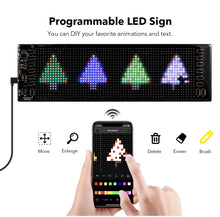 Load image into Gallery viewer, LED Sign Car Scrolling Advertising USB 5V Bluetooth App Control Logo Light Custom Text Pattern Animation Programmable Display