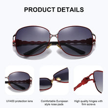 Load image into Gallery viewer, BARCUR Women’s Polarized Sunglasses – Oversized Elliptical Black Frame UV400 Protection Outdoor Fashion Mirror Leg Design High Quality Trendy Style Sunglasses for Travel Driving & Summer Apparel