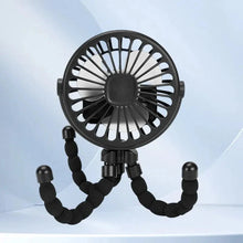 Load image into Gallery viewer, Multifunctional Stroller Mini Fan with USB Charging & Phone Holder