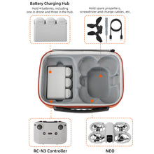 Load image into Gallery viewer, Portable Travel Bag Case For DJI NEO Fly More Combo Drone Accessories Carrying Case PU Leather Storage Waterproof Box For RC N3