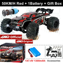 Load image into Gallery viewer, 4WD RC Off-Road Car - 1:16 High-Speed Brushless Truck, 50-80KM/H, 4x4 Drift Racing Toy for Kids & Adults