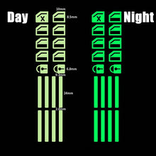 Load image into Gallery viewer, 18 pcs/set Luminous Automobile Interior Stickers Universal Car Windows Control Panel Decals Auto Door Window Lift Button Sticker