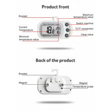 Load image into Gallery viewer, Hanging Household Mini Digital Electronic Fridge Frost Freezer Room LCD Refrigerator Thermometer Meter With Hook -20°C~50°C