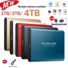 Load image into Gallery viewer, High Speed Portable SSD External Hard Drive 4TB USB3.1 Interface Hard Disk Solid State Drive Mass Storage Device for Laptop/PC